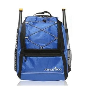 Athletico Youth Baseball Bag  Bat Backpack for Baseball Holds T-Ball & Softball